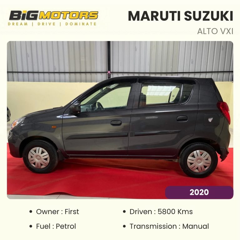 Vehicle Status - SOLD For more details Call or WhatsApp - +91 7619114574 🏛 Registration - Karnataka Name - MARUTI SUZUKI ALTO VXI Reg Year - 2020 KM Driven - 5800 No